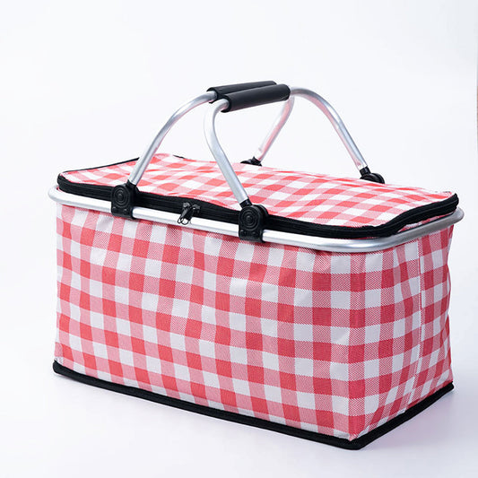 Collapsible Picnic Basket Red_the hamper gift