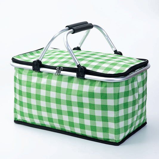 Collapsible Picnic Basket Green_the hamper gift